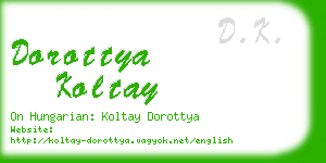 dorottya koltay business card